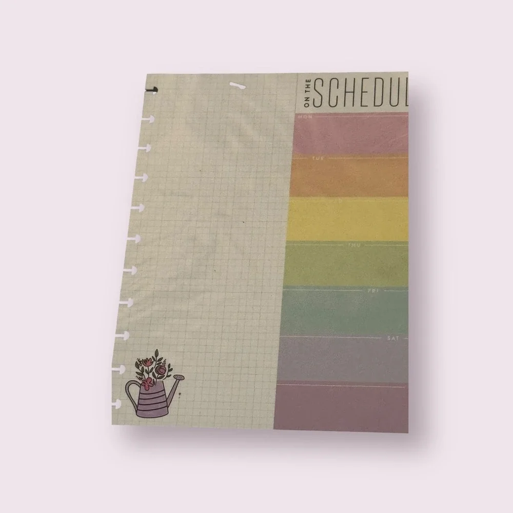 The Happy Planner Schedule Block Pad 100‎ Sheets Me & My Big Ideas Stationery